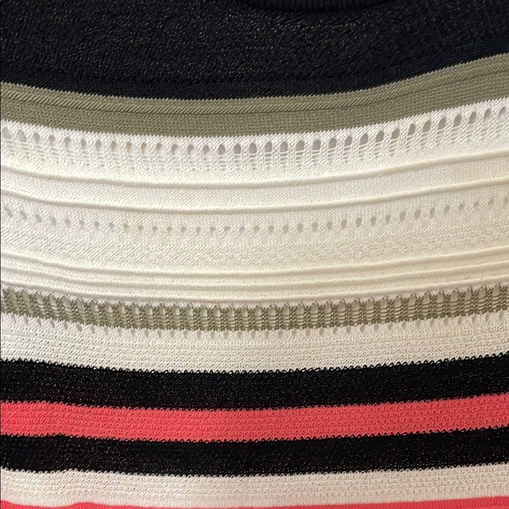New York & Company Black and White Sheath Midi Dress Halter Sleeveless - Picture 4 of 7